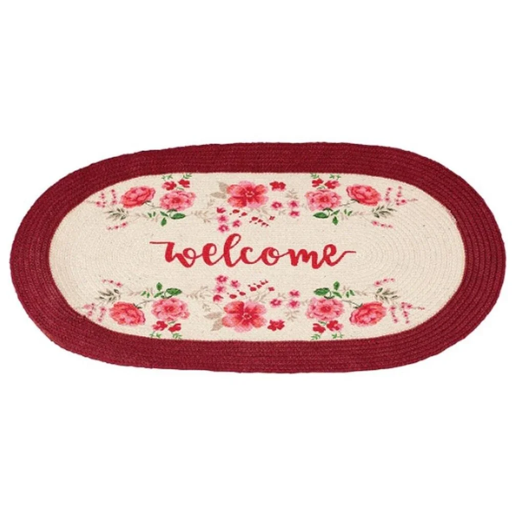 Large Oval Braided Runner Floor Rug(21